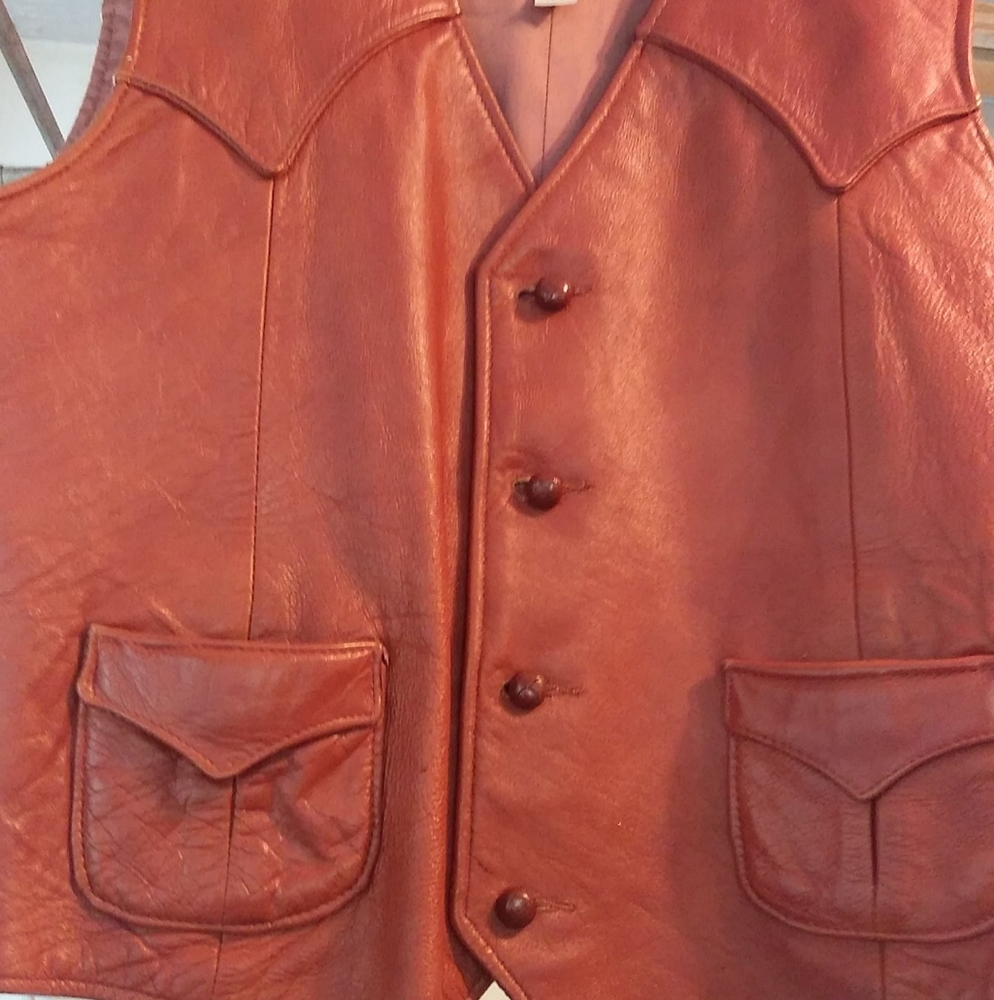 Vintage leather vest